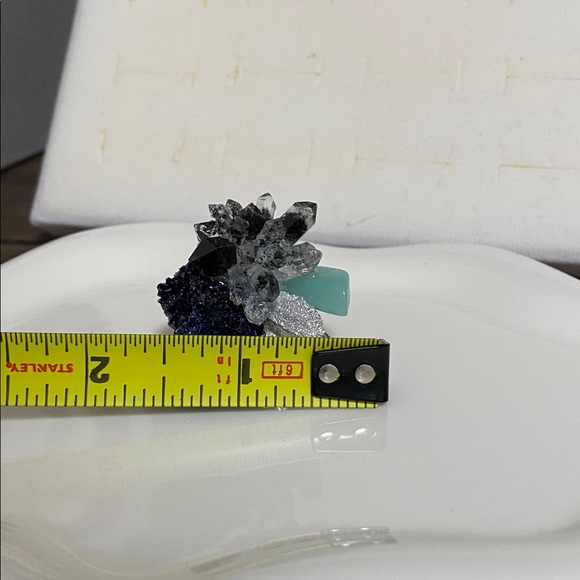 Multicolor Crystal Cluster statement ring - Picture 9 of 16